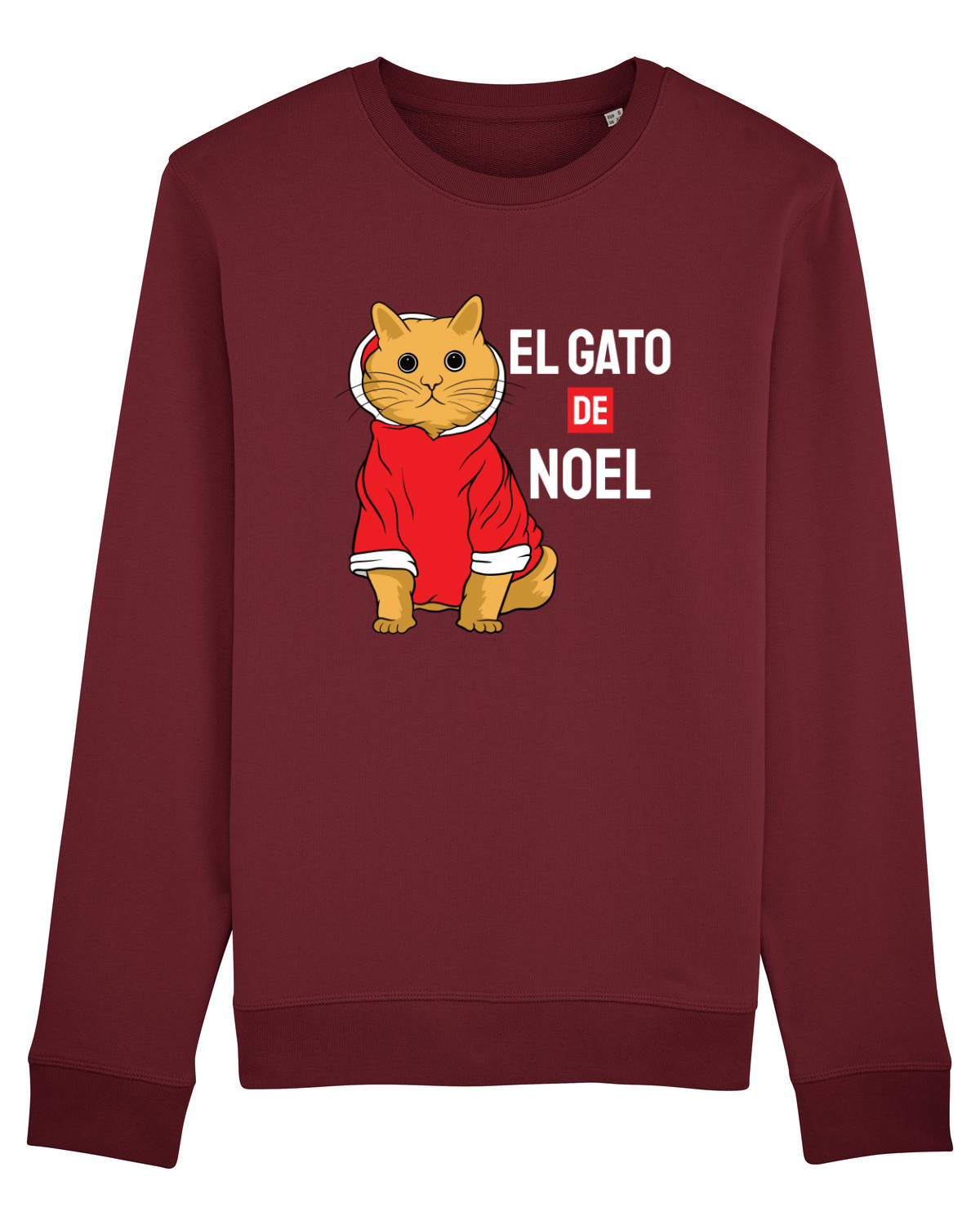Bluză mânecă lungă Unisex Rise Burgundy