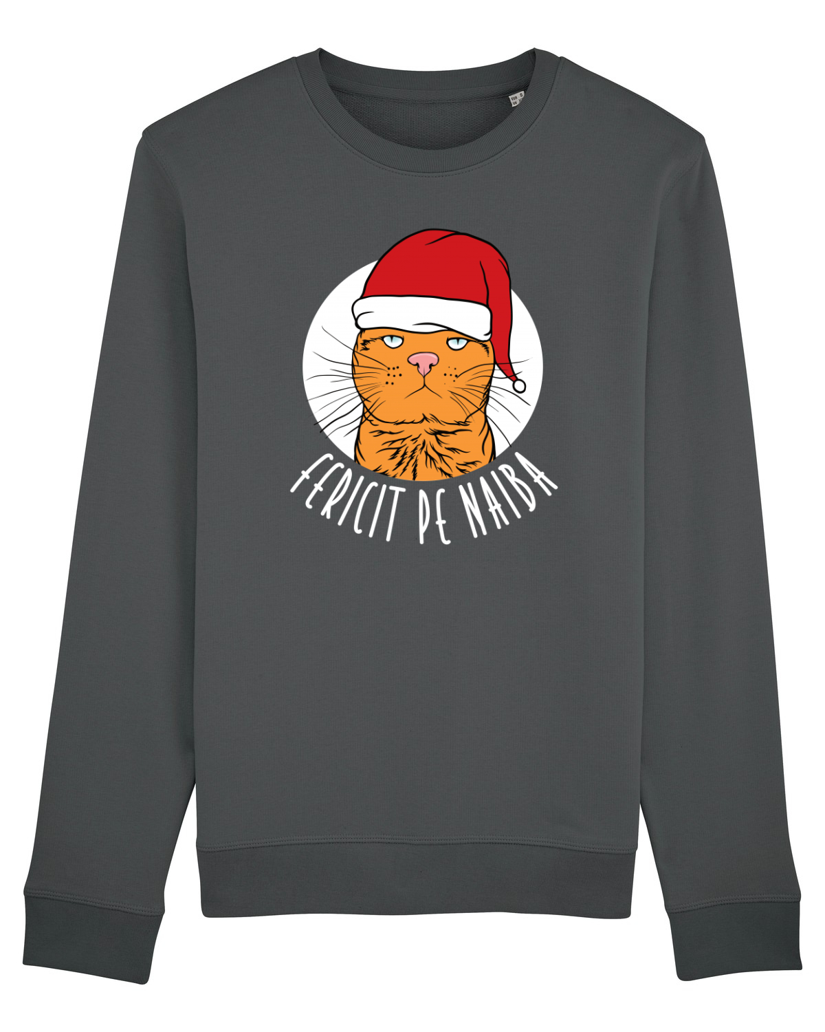Bluză mânecă lungă Unisex Rise Anthracite