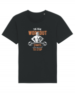 The Real Workout Gym Tricou mânecă scurtă Unisex Rocker