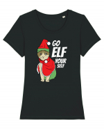 Go elf yourself Tricou mânecă scurtă guler larg fitted Damă Expresser