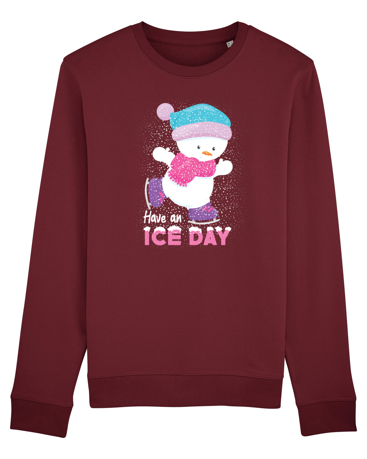 Bluză mânecă lungă Unisex Rise Burgundy