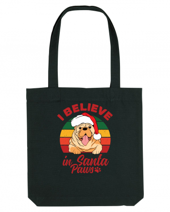 I believe in Santa Paws Black