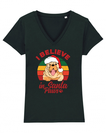 I believe in Santa Paws Black