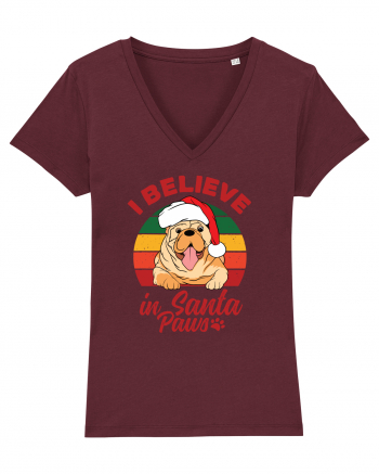 I believe in Santa Paws Burgundy