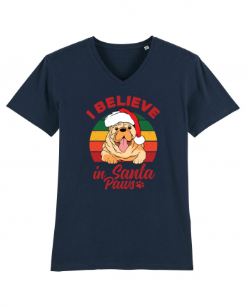 I believe in Santa Paws French Navy