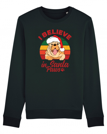 I believe in Santa Paws Black