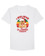 I believe in Santa Paws Tricou mânecă scurtă guler larg Bărbat Skater