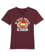Ma trezesc dimineata numai de Craciun Tricou mânecă scurtă guler V Bărbat Presenter