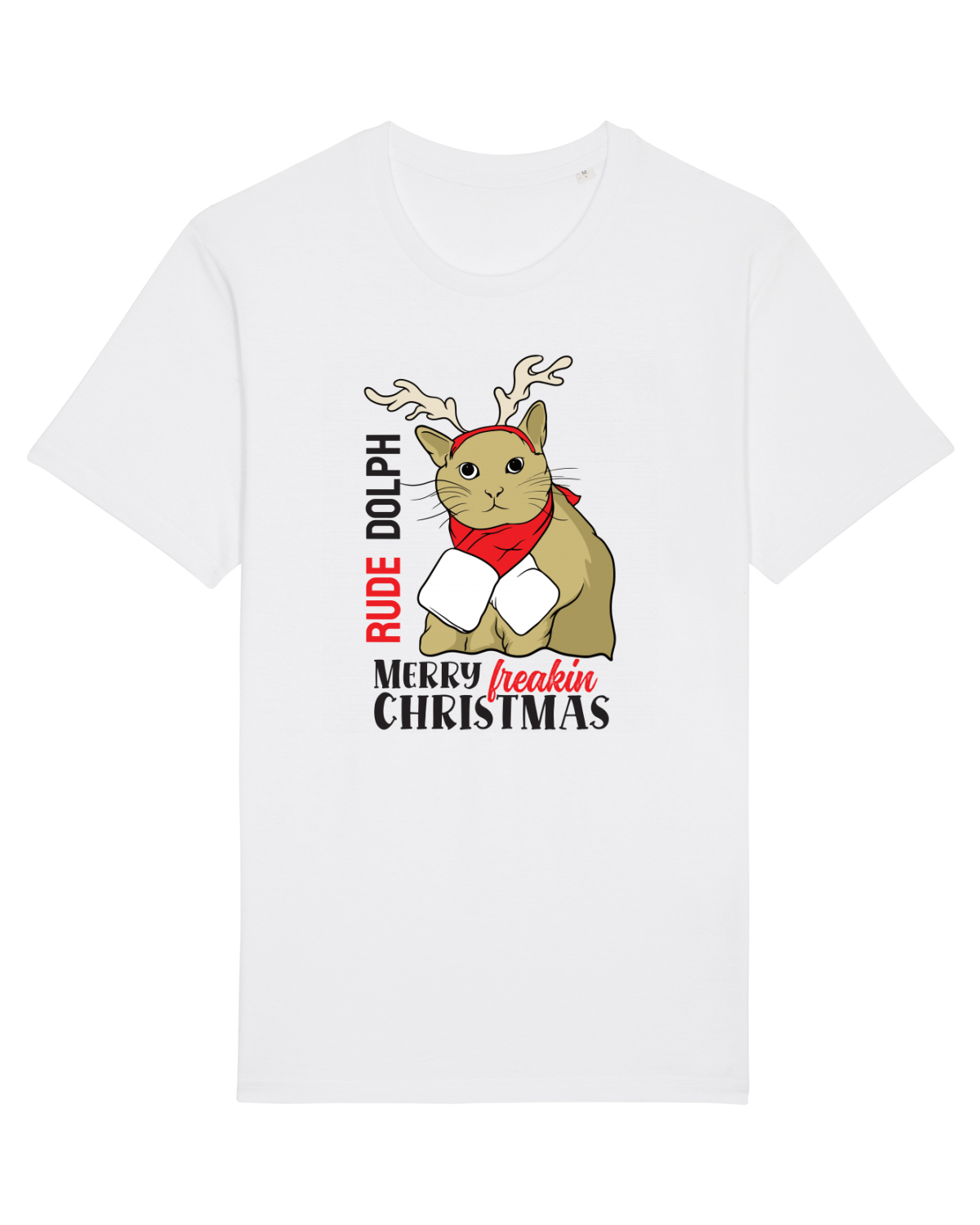 Tricou mânecă scurtă Unisex Rocker White