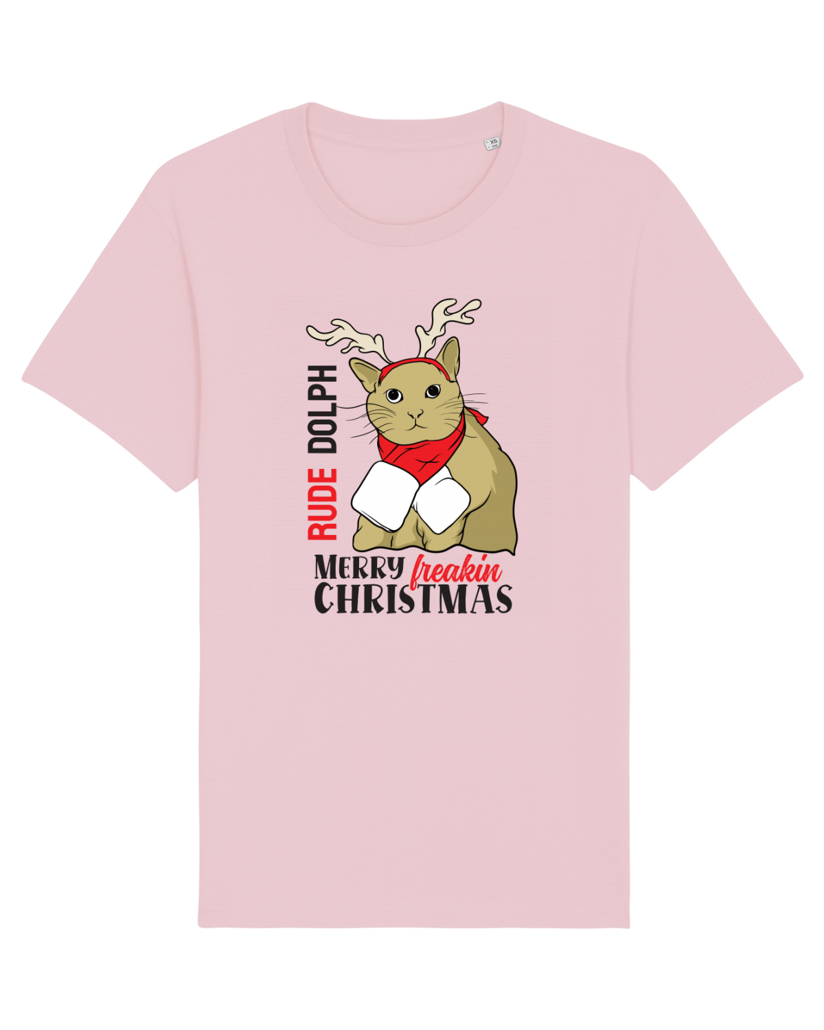 Tricou mânecă scurtă Unisex Rocker Cotton Pink