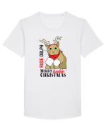 Rude dolph - Merry freakin Christmas Tricou mânecă scurtă guler larg Bărbat Skater