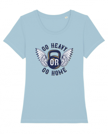 Go Heavy or Go Home Gym Sky Blue