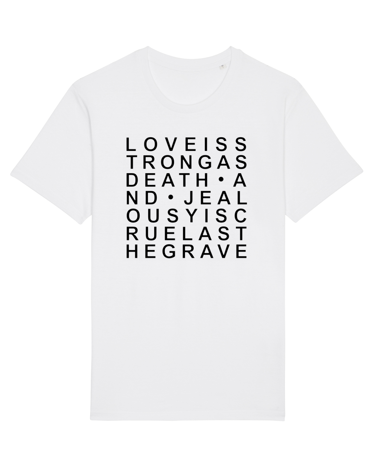 Tricou mânecă scurtă Unisex Rocker White