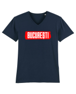 Bucuresti Tricou mânecă scurtă guler V Bărbat Presenter