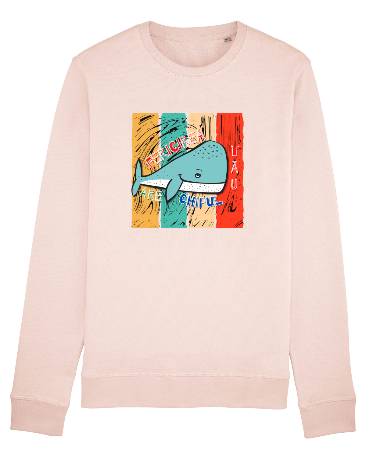 Bluză mânecă lungă Unisex Rise Candy Pink
