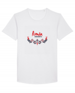 Roman mandru #2 Tricou mânecă scurtă guler larg Bărbat Skater