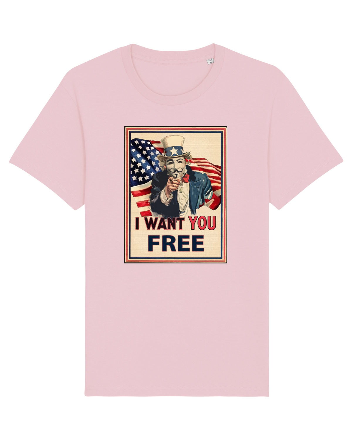 Tricou mânecă scurtă Unisex Rocker Cotton Pink
