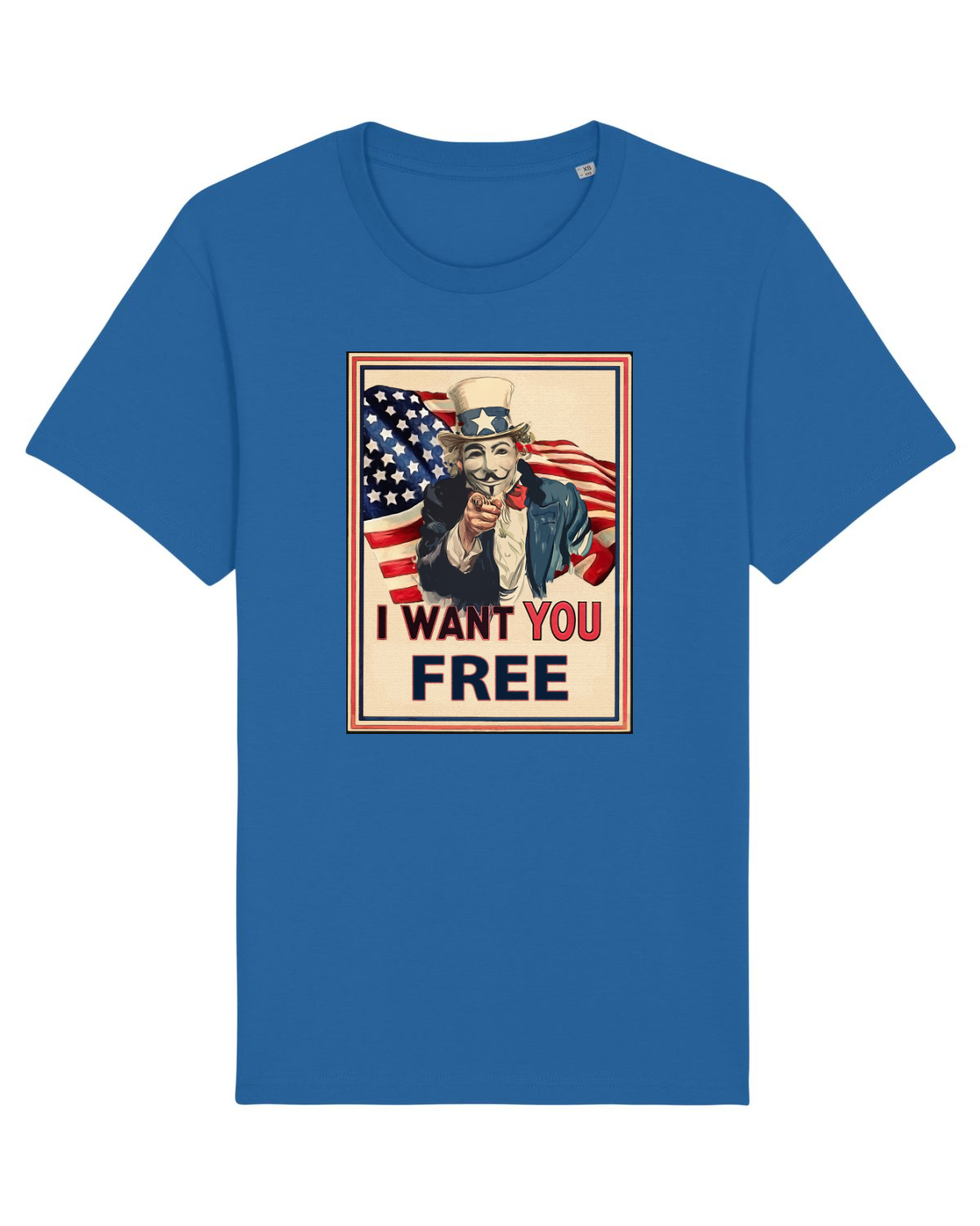 Tricou mânecă scurtă Unisex Rocker Royal Blue
