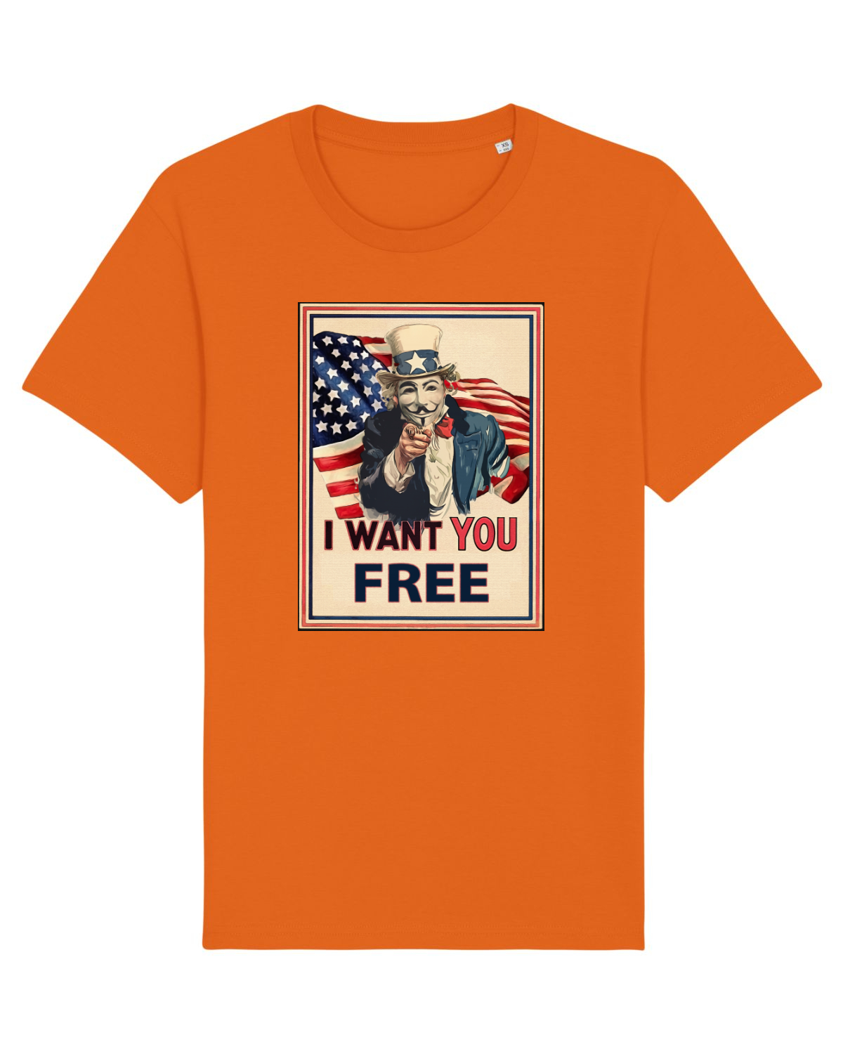 Tricou mânecă scurtă Unisex Rocker Bright Orange