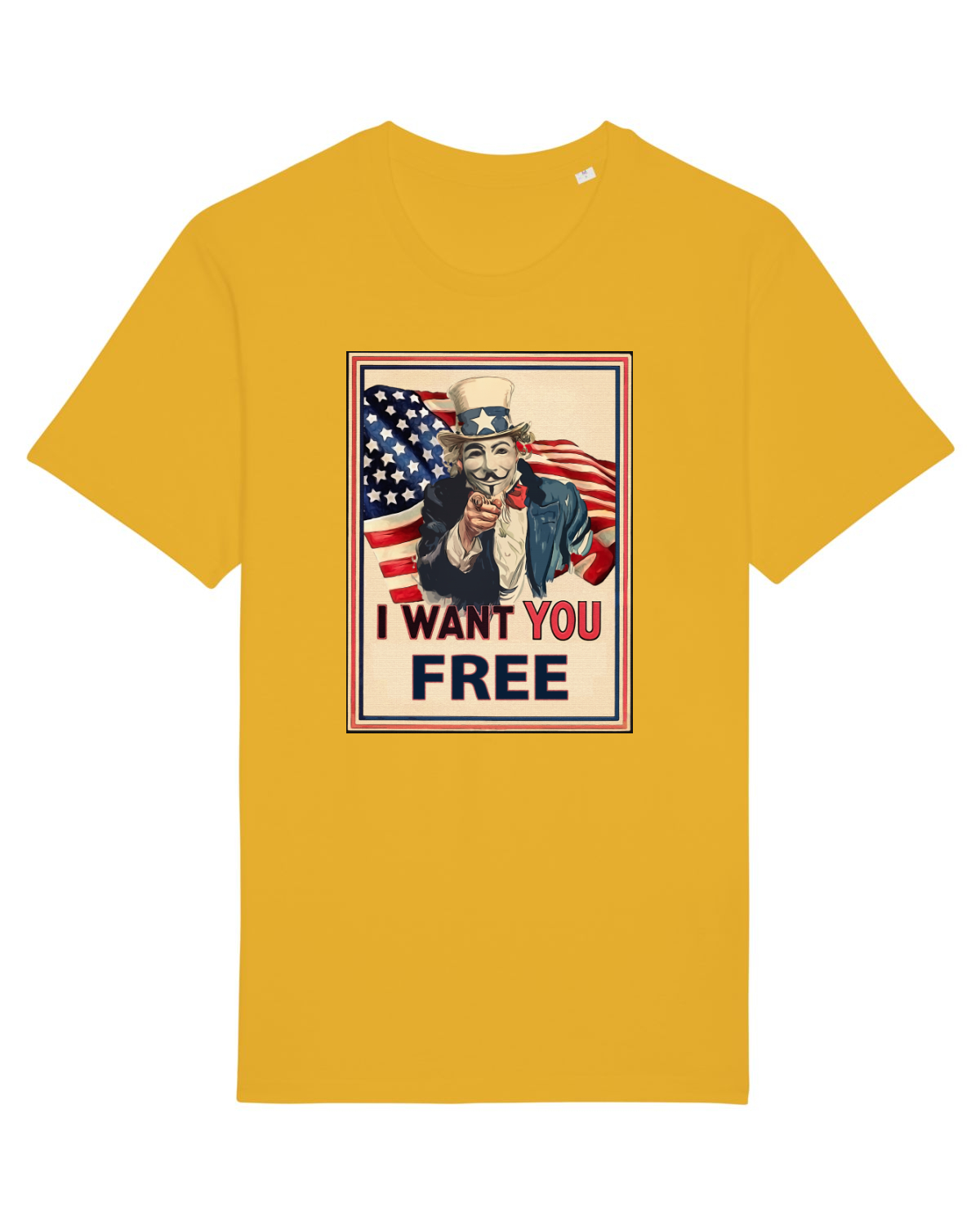 Tricou mânecă scurtă Unisex Rocker Spectra Yellow