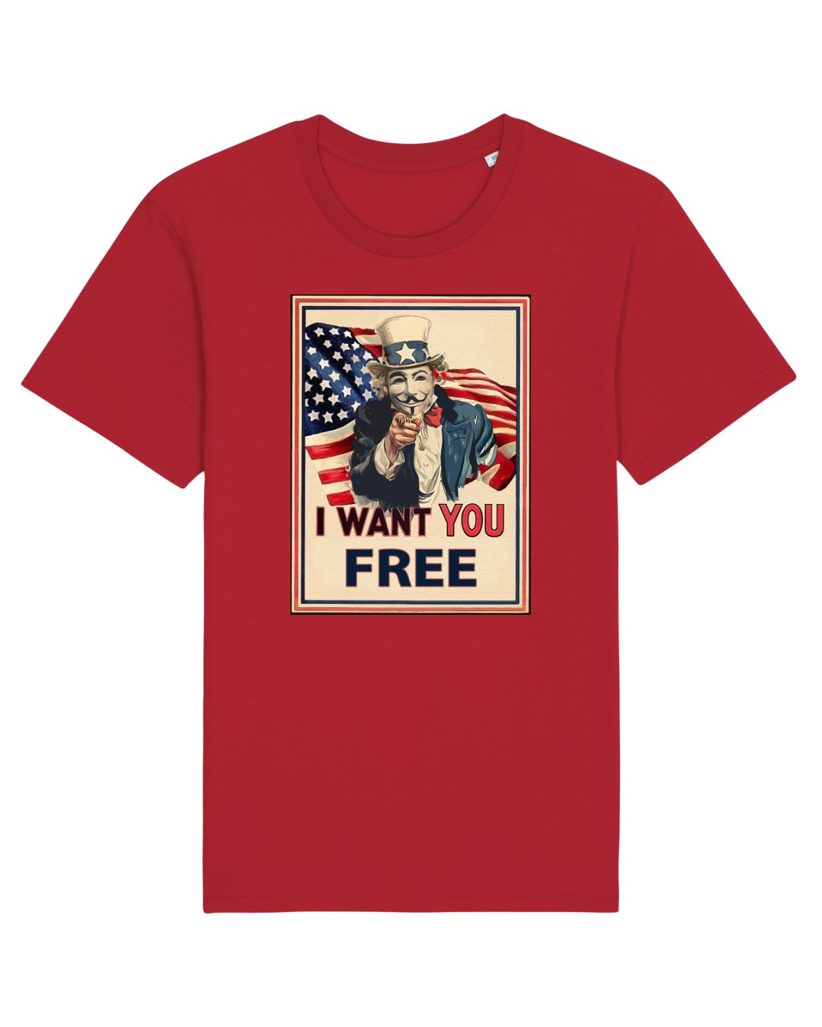 Tricou mânecă scurtă Unisex Rocker Red