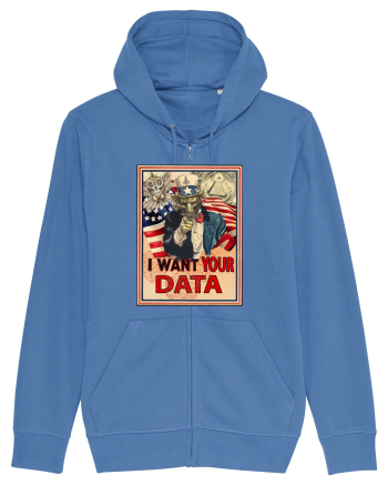 i want your data Bright Blue