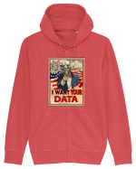 i want your data Hanorac cu fermoar Unisex Connector