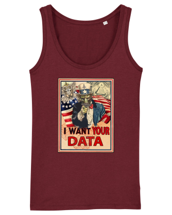 i want your data Burgundy
