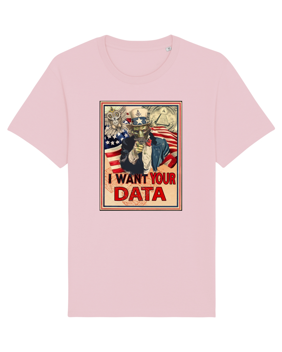Tricou mânecă scurtă Unisex Rocker Cotton Pink