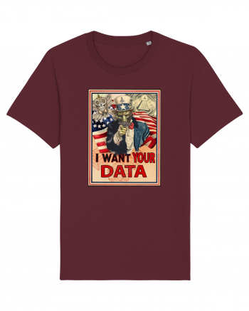 i want your data Burgundy