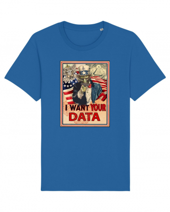 i want your data Royal Blue