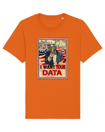 i want your data Bright Orange