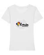 Roman mandru #8 Tricou mânecă scurtă guler larg fitted Damă Expresser