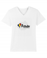 Roman mandru #8 Tricou mânecă scurtă guler V Bărbat Presenter