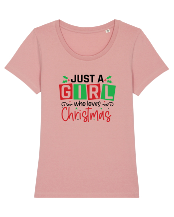 Just a Girl Who Loves Christmas Canyon Pink