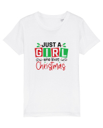 Just a Girl Who Loves Christmas Tricou mânecă scurtă  Copii Mini Creator
