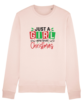 Just a Girl Who Loves Christmas Candy Pink