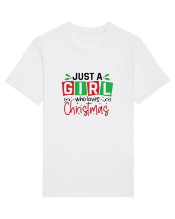 Just a Girl Who Loves Christmas White