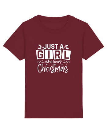 Just a Girl Who Loves Christmas (alb) Burgundy