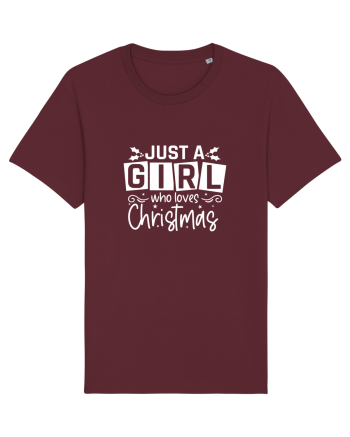 Just a Girl Who Loves Christmas (alb) Burgundy