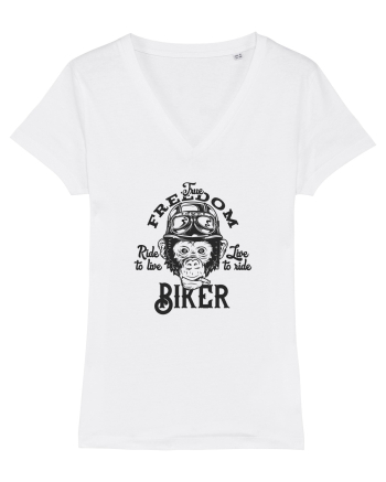 True Freedom Biker White