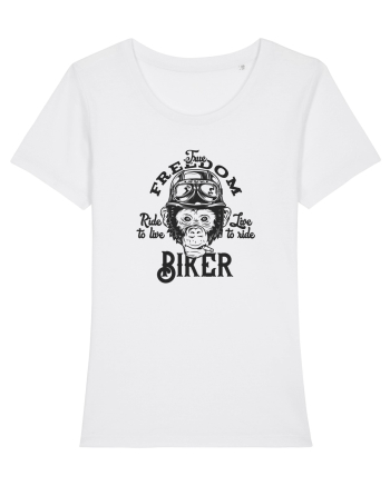 True Freedom Biker White