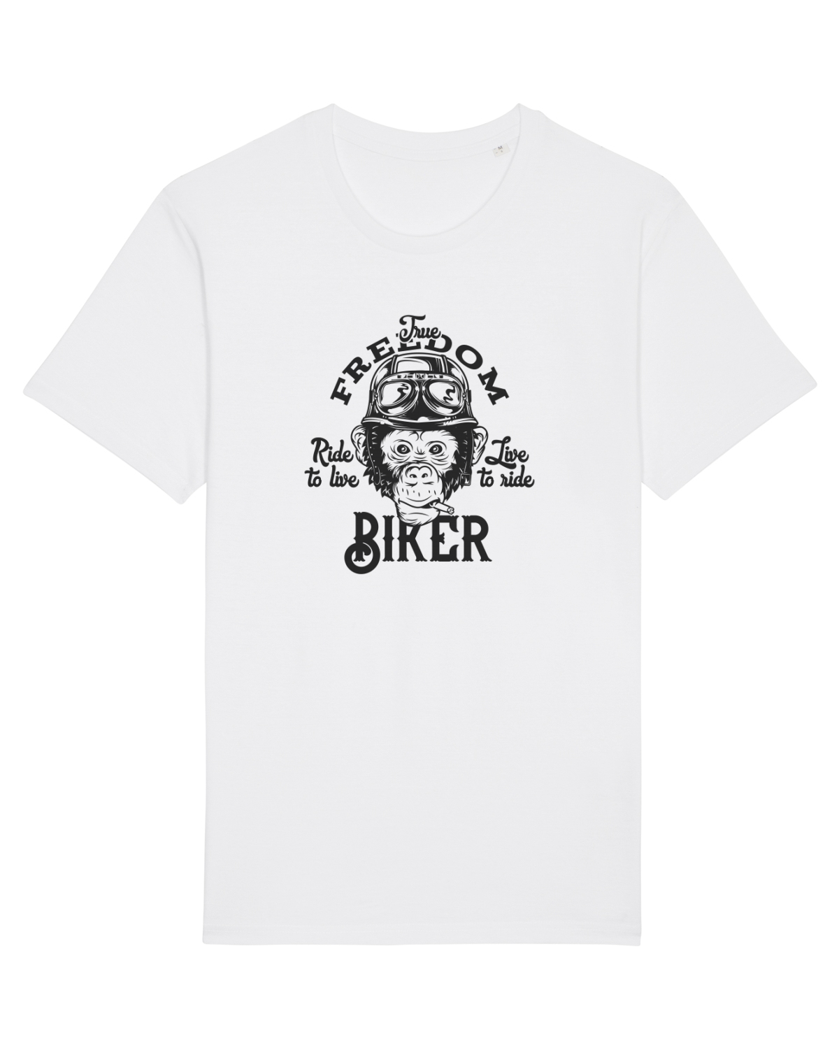 Tricou mânecă scurtă Unisex Rocker White