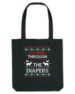 Dashing Through The Diapers Ugly Sweater Sacoșă textilă