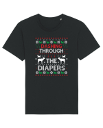 Dashing Through The Diapers Ugly Sweater Tricou mânecă scurtă Unisex Rocker
