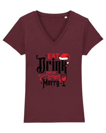 Eat, Drink and Be Merry (versiune 1) Burgundy