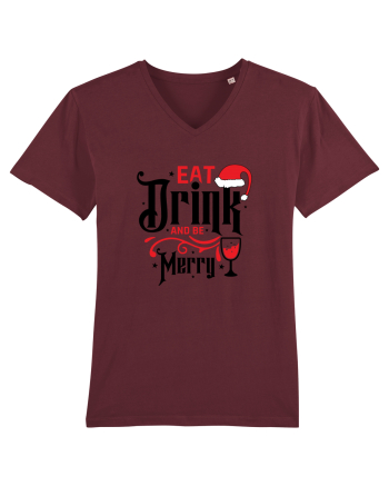Eat, Drink and Be Merry (versiune 1) Burgundy