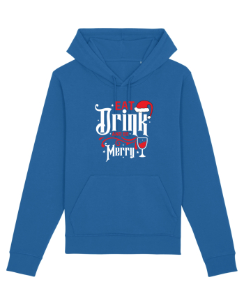 Eat, Drink and Be Merry (versiune 1) alb Royal Blue