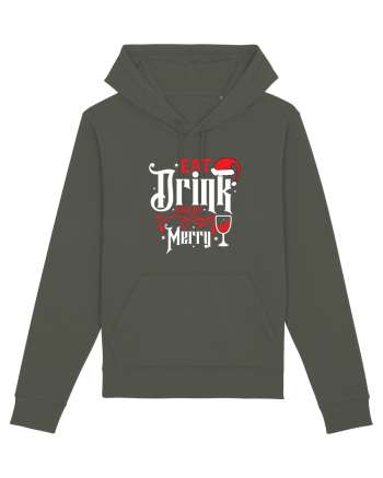 Eat, Drink and Be Merry (versiune 1) alb Khaki