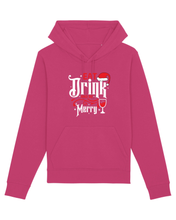 Eat, Drink and Be Merry (versiune 1) alb Raspberry
